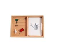 LLTCMYGS Juego De Ayuda De Enseñanza De Idioma Montessori, Tarjetas Y Réplicas De Herramientas Agrícolas Correspondiente Ayuda Didáctica