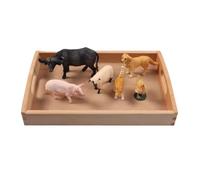 LLTCMYGS Juego de bandejas de Modelo Animal simulado Que enseña el SIDA, Trabajo de lenguaje Montessori Que enseña el SIDA
