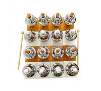 LLTCMYGS Juego de Campanas de Escritorio Montessori, Juguete Sensorial Auditivo de 16 Notas para Niños Pequeños