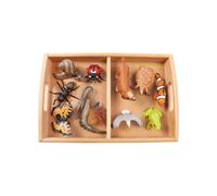 LLTCMYGS Juego de clasificación de Figuras de Modelo Animal Montessori, Ayuda para la enseñanza de la cognición del lenguaje