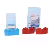 LLTCMYGS Juego de Etiquetas de Números con Cuentas Montessori, Material Matemático Versión para Aprendizaje del Valor Posicional,Model a