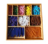LLTCMYGS Juego de Juguetes de Cuentas Montessori, Materiales Didácticos de Matemáticas