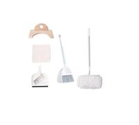 LLTCMYGS Juego de Mopa y Escoba de Plástico para Niños Montessori para Enseñanza de SIDA, Herramientas de Limpieza