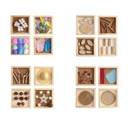 LLTCMYGS Juego de Pared Montessori DIY Busy Board, Desarrollo Sensorial Integral Temprano (4 Piezas)