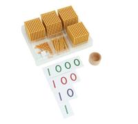 LLTCMYGS Juego de Perlas Matemáticas Montessori Gold, Material de Perlas Matemáticas para la Primera Infancia