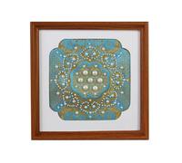 LLTCMYGS Juego de Pintura de Bordado de Perlas Tradicional Chino Montessori, Juego de Pintura de Arte con Perlas DIY, Set de Manualidades Hechas a Mano,Blue and Gold