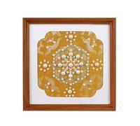 LLTCMYGS Juego de Pintura de Bordado de Perlas Tradicional Chino Montessori, Juego de Pintura de Arte con Perlas DIY, Set de Manualidades Hechas a Mano,Amarillo