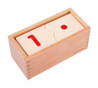 LLTCMYGS Juego de Rompecabezas de Números de Madera Montessori, Rompecabezas de Números del 1 al 10 para Preescolar como Herramienta de Aprendizaje Temprano