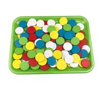 LLTCMYGS Juguete de pequeño Disco de Arco Iris de Madera Montessori, clasificación de conteo Proyectos de Arte DIY