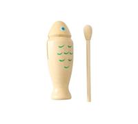 LLTCMYGS Juguete de percusión de Madera en Forma de pez Orff, para Juego en el jardín de Infancia y en casa