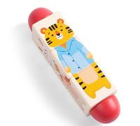 LLTCMYGS Juguete de Rompecabezas de Animales giratorios de Madera, Juguete Montessori para Habilidades motoras Finas para niños pequeños,Model a