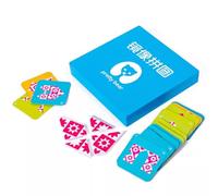 LLTCMYGS Juguete de Rompecabezas de Espejo de Madera Montessori, Juguete Educativo de Geometría y Conciencia Espacial para Niños