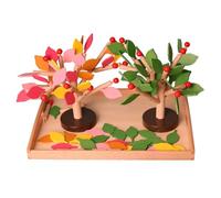LLTCMYGS Juguete Montessori de Inserción de Hojas en Árbol, Juguete de Madera para Habilidades Motrices Finas, Juguete Educativo de Aprendizaje Temprano para Preescolar,Set