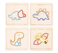 LLTCMYGS Juguete Montessori DIY de Tablero de Actividades con Alambre, Kit de Costura para desarrollar la motricidad Fina