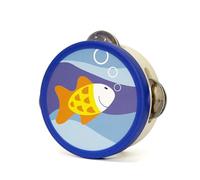 LLTCMYGS Juguete Musical de Tambor Montessori con Pececitos de Dibujos Animados, Juguete de Iniciación Musical Temprana,Model b