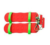 LLTCMYGS Juguetes de Entrenamiento de integración sensorial al Aire Libre Montessori, Zapatos de Tabla de Equilibrio sensorial para niños,Rojo