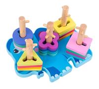 LLTCMYGS Juguetes de Madera Montessori para Clasificar y Apilar, Juego de Entrenamiento de Motricidad Fina