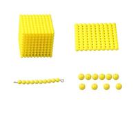 LLTCMYGS Juguetes Montessori de Cubo de Cuentas Matemáticas, Juego del Banco del Sistema Decimal de Mil Cubos,Model b