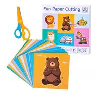 LLTCMYGS Kit de Manualidades con Tijeras Montessori para niños, Juego de Corte de Papel (30 Piezas) para Suministros de Manualidades