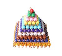 LLTCMYGS Pirámide de Cuentas de Números Cuadrados Montessori, Manipulativo Matemático de Madera para Niños