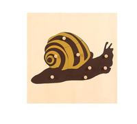 LLTCMYGS Rompecabezas de Animales y Plantas Montessori, Juguete de Educación Temprana y Coordinación Mano-Ojo,Snail