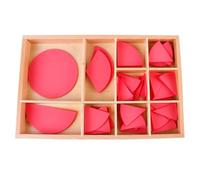 LLTCMYGS Rompecabezas de Círculos de Fracciones Montessori, Tablero de Círculo Compuesto de Madera, Manipulativo Educativo de Matemáticas