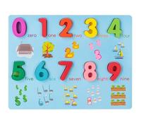 LLTCMYGS Rompecabezas de Formas de Letras y Números de Madera, Juguete Montessori de Aprendizaje Temprano, Reconocimiento de Letras y Números,Model c