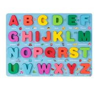 LLTCMYGS Rompecabezas de Formas de Letras y Números de Madera, Juguete Montessori de Aprendizaje Temprano, Reconocimiento de Letras y Números,Model d