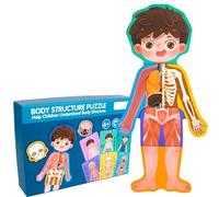 LLTCMYGS Rompecabezas de la Estructura del Cuerpo Humano Montessori, Juguete de Anatomía Magnética, Regalo Educativo de Ciencia para Niños