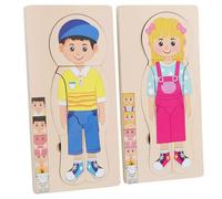 LLTCMYGS Rompecabezas Multicapa del Cuerpo Humano Montessori, Juguete de Esqueleto de Madera de Anatomía