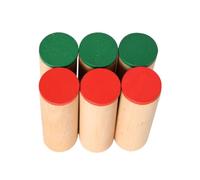 LLTCMYGS Set de Cilindros de Sonido Montessori, Juguete Sensorial Auditivo de Madera para Niños Pequeños