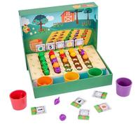 LLTCMYGS Set de Juego de Granja de Frutas y Verduras Montessori, Juguete para Niños Pequeños de Cosecha, Clasificación y Conteo