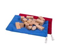 LLTCMYGS Set Sensorial Montessori Bolsa Misteriosa, Juguete de Aprendizaje Táctil y Reconocimiento de Formas de Madera para Niños Pequeños