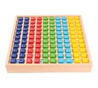 LLTCMYGS Tablero de Cien de Madera Montessori, Aprendizaje de Caracteres Chinos, Juguete Educativo Stem para Niños Pequeños