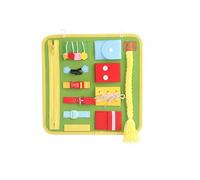 LLTCMYGS Tablero Montessori de Fieltro para Actividades, Juguete Sensorial Portátil, Tablero de Aprendizaje de Habilidades Motoras Finas y Habilidades para la Vida,Model c