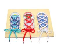 LLTCMYGS Tablero Montessori para Aprender a Atar Zapatos, Herramienta Educativa para Niños y Padres