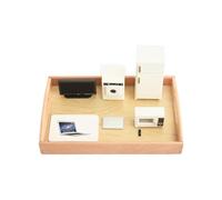 LLTCMYGS Tarjetas de Coincidencia de Mini electrodomésticos Montessori, ayudas para la enseñanza del lenguaje, Materiales de lenguaje para Preescolar