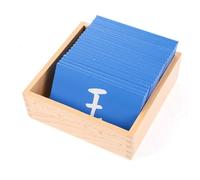 LLTCMYGS Tarjetas de Lija de Radicales Chinos Montessori, Set de Caja de Madera, Juguete de Aprendizaje de Lenguaje para Preescolar