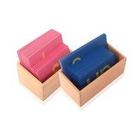 LLTCMYGS Tarjetas de Lija del Idioma Chino Montessori, Set Sensorial de Alfabeto Fonético de Madera