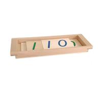 LLTCMYGS Tarjetas de números Montessori 1-1000, Juguete Educativo de Valor posicional de Madera para niños pequeños
