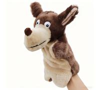 LLTCMYGS Títeres de Mano de Animales de Dibujos Montessori, Guantes de Cuentos, Muñecos de Ventriculoquía, Big Bad Wolf