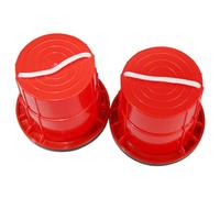 LLTCMYGS Zancos cilíndricos Antideslizantes para niños, Juguete Colorido de Entrenamiento de Equilibrio e integración sensorial para niños pequeños,Rojo