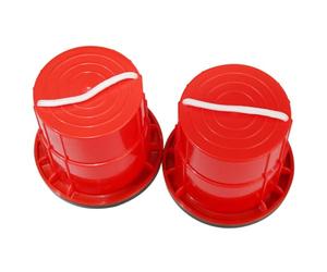 LLTCMYGS Zancos cilíndricos Antideslizantes para niños, Juguete Colorido de Entrenamiento de Equilibrio e integración sensorial para niños pequeños,Rojo