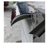 Lluvia de Aluminio Anodizado, Perfil de Compensación Vierteaguas | Para Aleros, Balcones, Patios, Alféizares de Ventanas y Bordes Paredes Exteriores(Black,L1.2m/3.9ft)