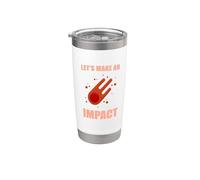 Lluvia de meteoritos Hagamos un diseño de ciencia de impacto Vaso térmico de acero inoxidable de doble pared