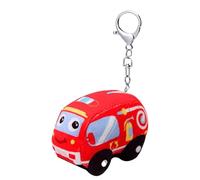 Lluvia De Peluche - Plush Fire Truck Toys Toys De Vehículos Rellenos | Camión De Bomberos | Aprendizaje De Juguetes Educativo para Niños Niñas Preescolar para Niños Mochila Bolso Bolso Billetera
