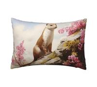 LLWYH Fundas Cojines 30x50 cm, Juego de 2 Cojines Animal para Sofa, Suave Funda Almohada de Terciopelo Funda Cojin Flor Decoracion para Sofá, Dormitorio Sala de Estar -TER297