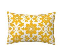 LLWYH Fundas Cojines 70x90 cm, Juego de 2 Cojines Amarillo para Sofa, Suave Funda Almohada de Terciopelo Funda Cojin Flores Geométricas Decoracion para Sofá, Dormitorio Sala de Estar -TER305