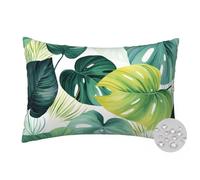LLWYH Juego de 2 Fundas Cojines 40x60 cm, Funda Cojin Botánico Impermeables para Exteriores, Funda de Almohada Monstera Deliciosa de Lino Cojines Decorativos para Patio Jardín Balcón Sofá Cama -FS233