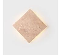 LLXDFUU Lámpara de pared moderna y elegante para dormitorio, lámpara de pared Wabi-sabi LED de 3000 K, aplique de pared de piedra travertino amarillo para cocina con pantalla creativa, iluminación dec